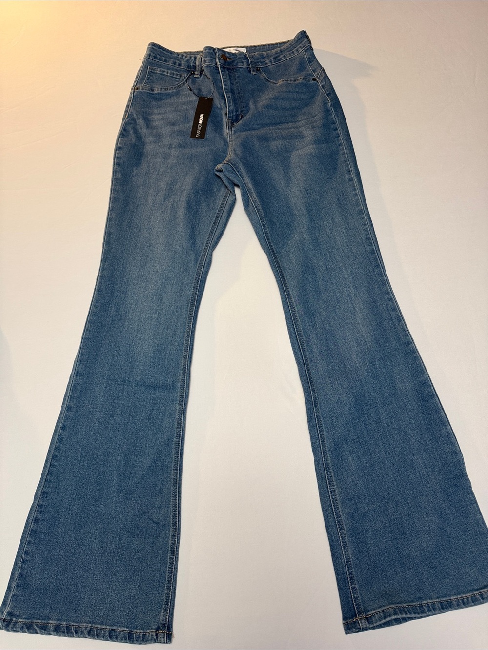 Fashion Nova Women's Blue Bootcut Jeans